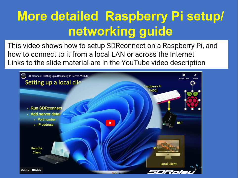 SDRconnect Video Guides