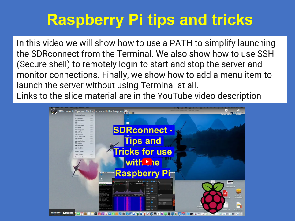 SDRconnect Video Guides