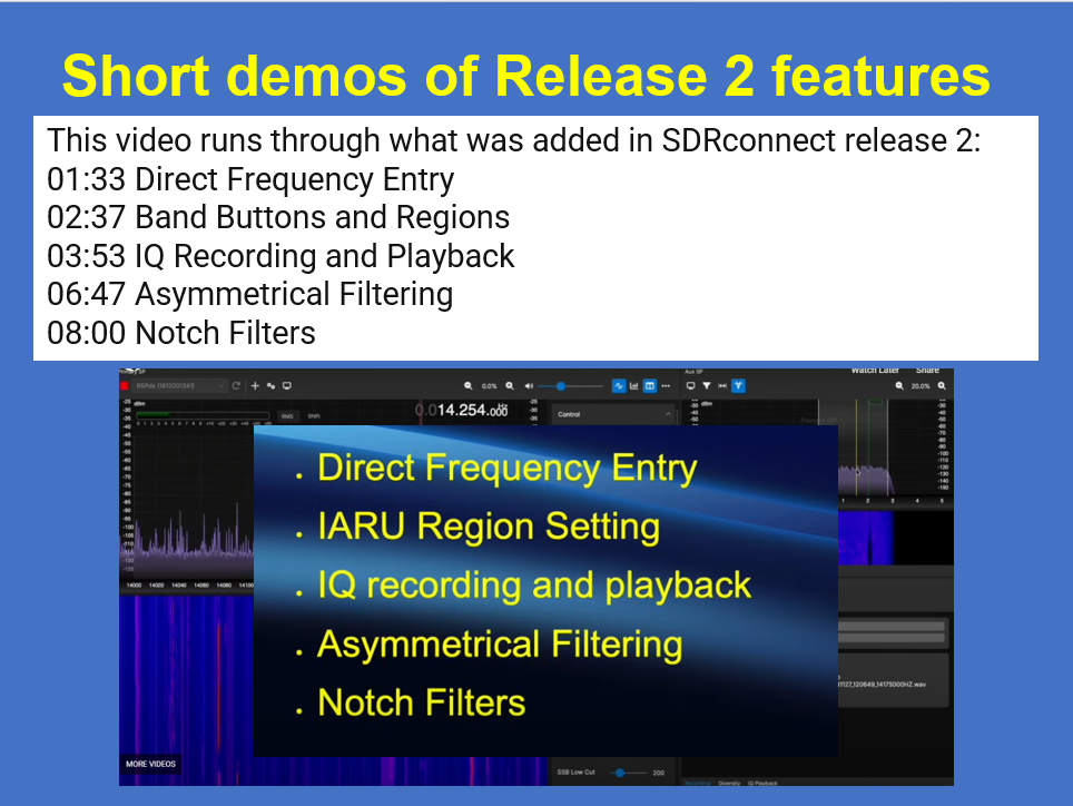 SDRconnect Video Guides