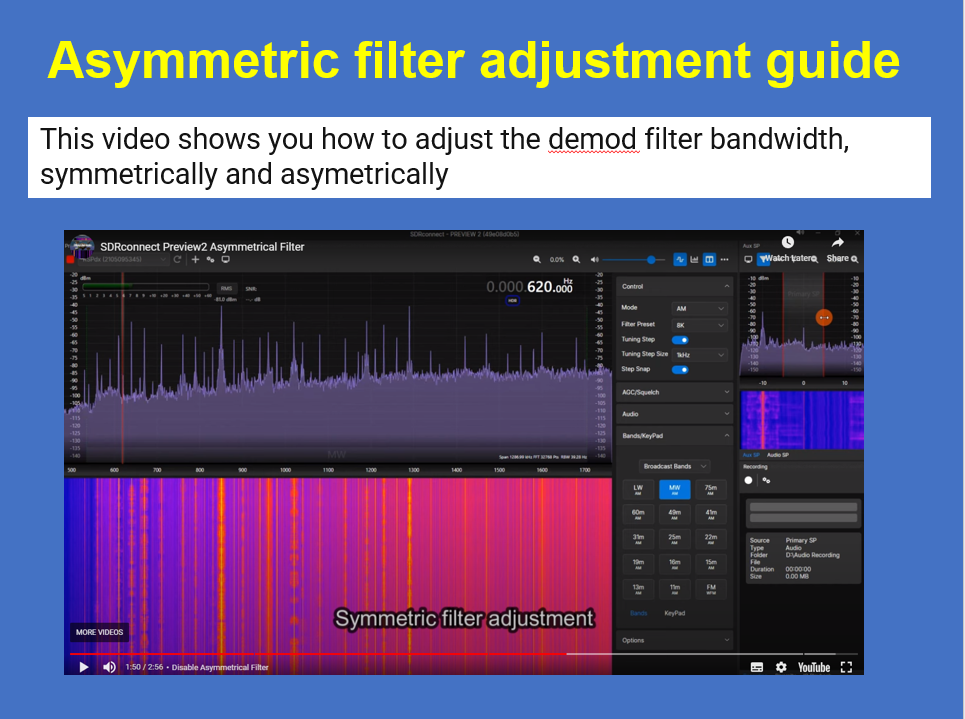 SDRconnect Video Guides