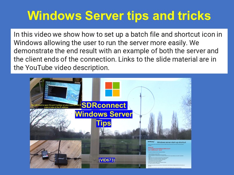 SDRconnect Video Guides